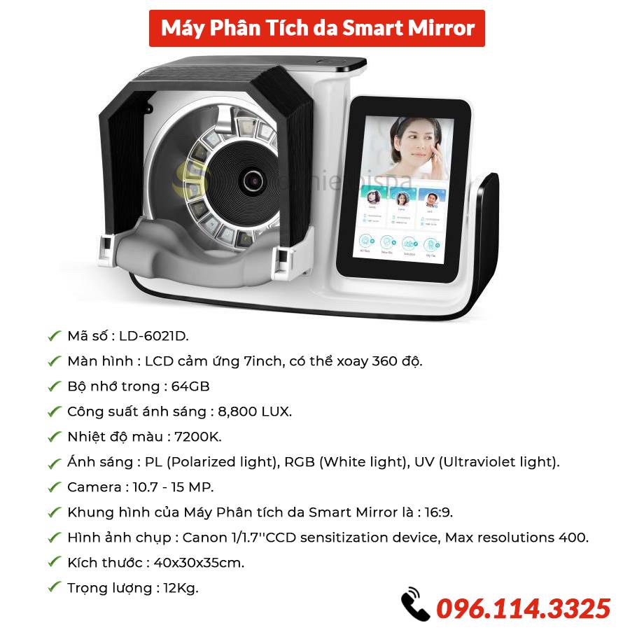 Máy Phân Tích Da SMART MIRROR Cao Cấp