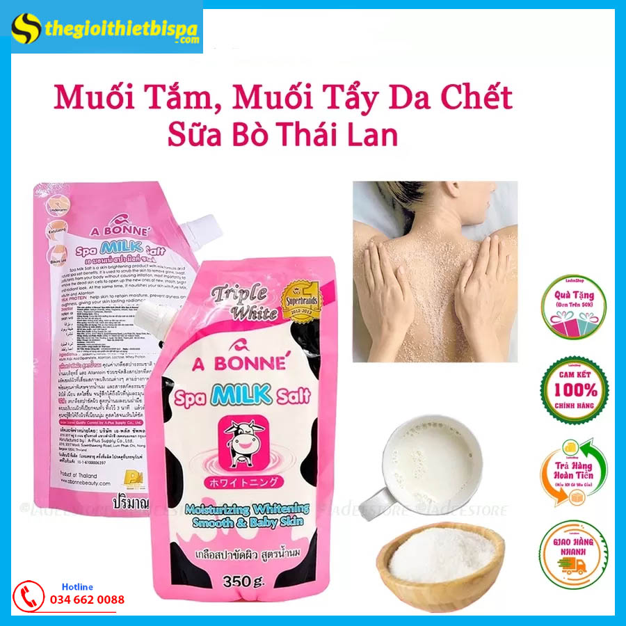 Muối Tắm Tẩy Tế Bào Chết Chiết Xuất Sữa Bò