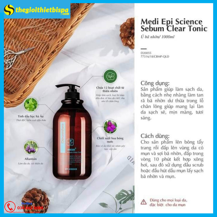 Nước Ủ Mụn Desembre Medi Epi Science Sebum Clear Tonic Nước Ủ Mụn Desembre Medi Epi Science Sebum Clear Tonic
