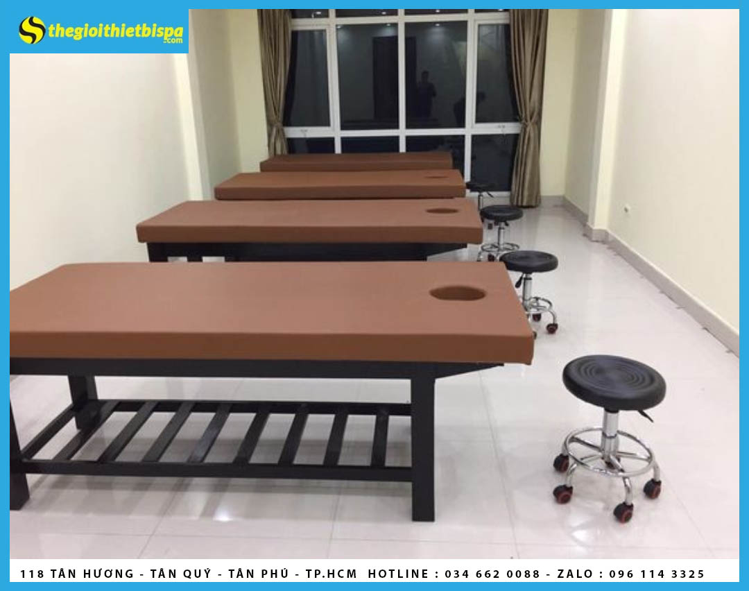 Giường Massage Body Gỗ Sồi Cao Cấp
