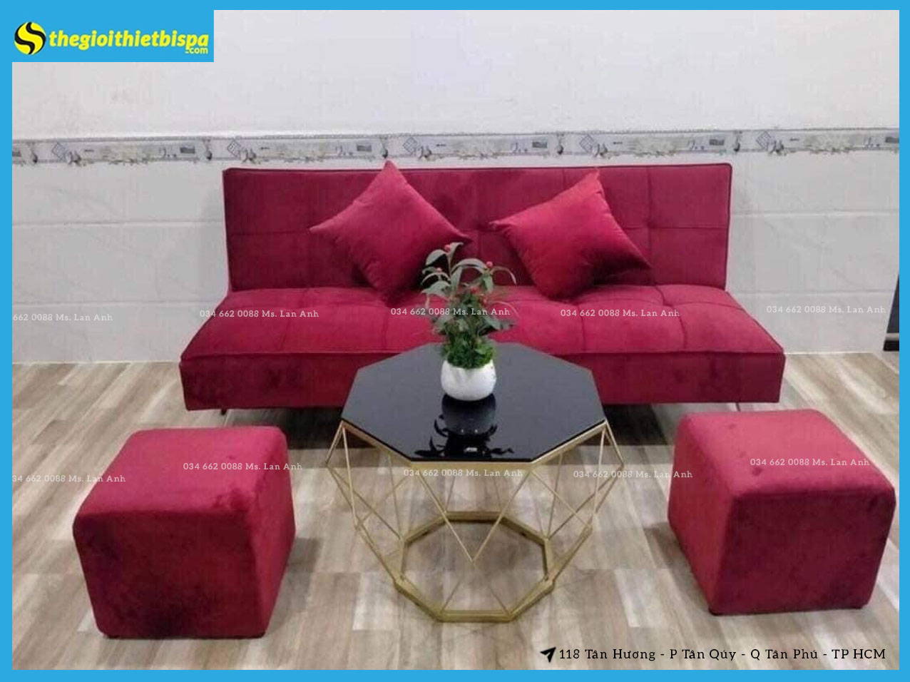 Bộ Bàn Ghế Sofa Bọc Vải