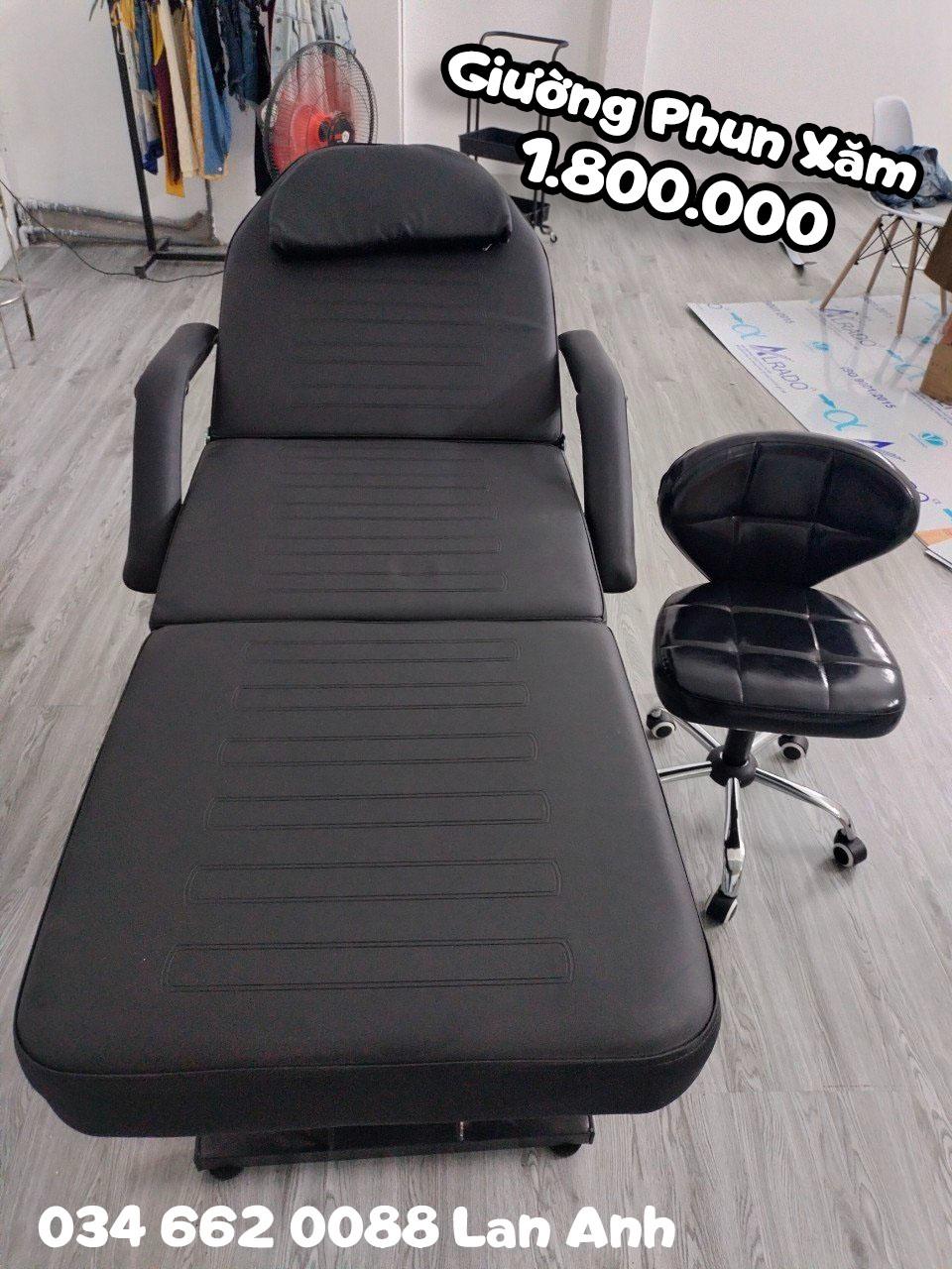giường phun xăm thẩm mỹ