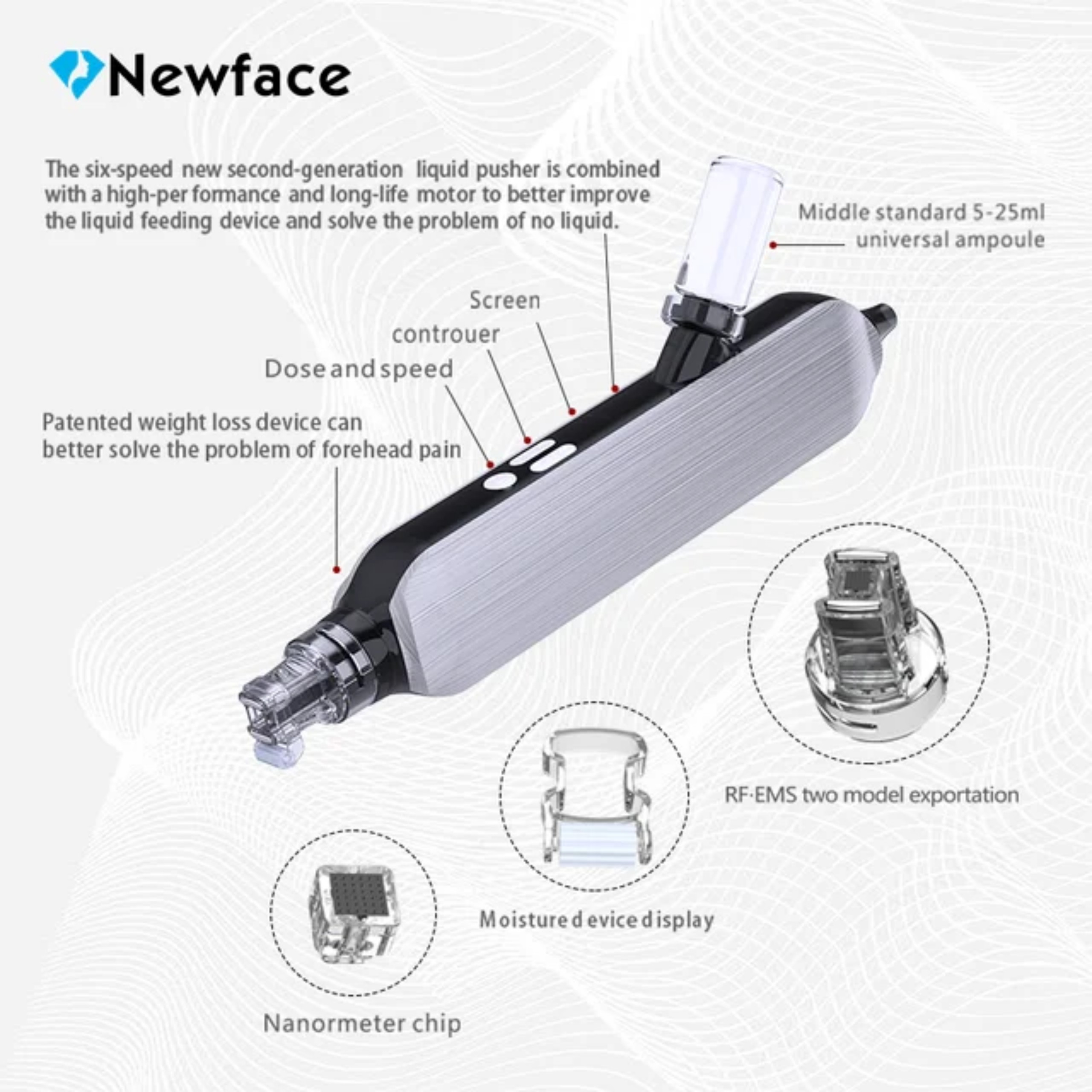 MÁY ĐẨY DƯỠNG CHẤT NEWFACE MÁY ĐẨY DƯỠNG CHẤT NEWFACE
