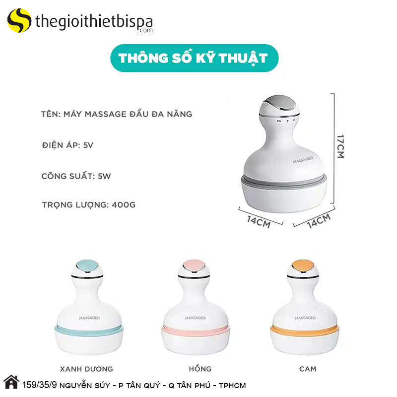 Máy Massage Đầu – Cổ – Mặt Đa năng