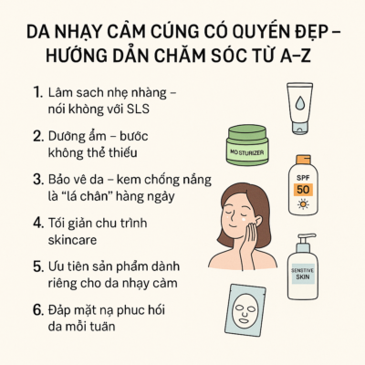 Da Nhạy Cảm Cũng Có Quyền Đẹp – Hướng Dẫn Chăm Sóc Từ A-Z